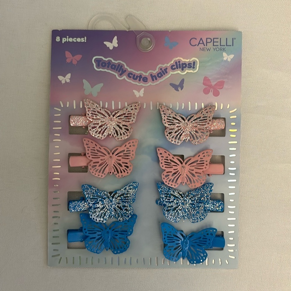 Capelli of New York Butterfly Hair Clips